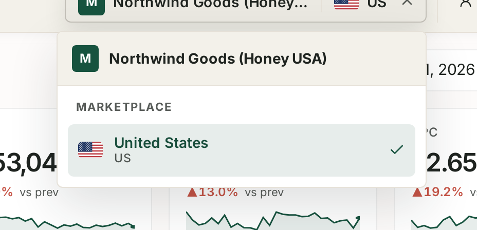 The marketplace section of the picker